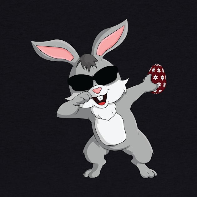 Dabbing Rabbit Easter by RockyDesigns